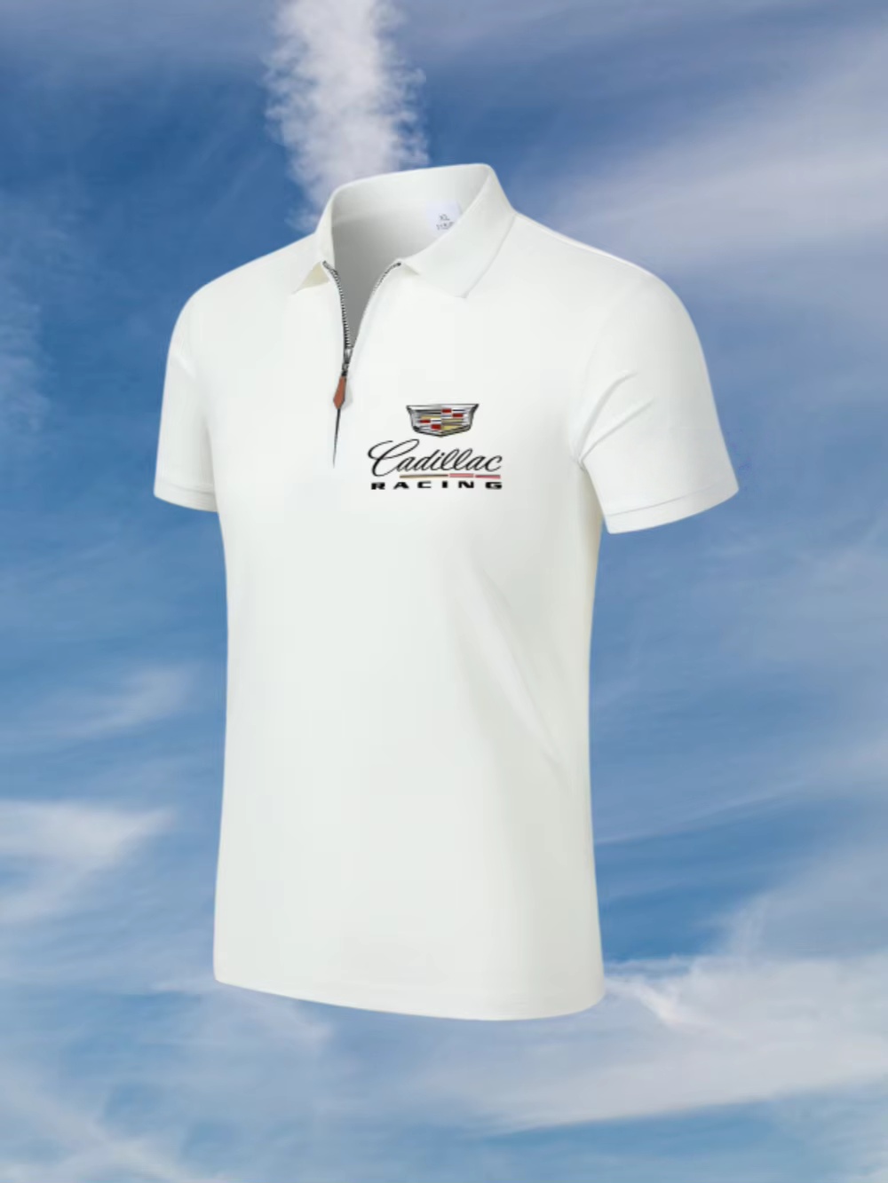 Mens Fashion Quarter Zip - Cadillac logo quarter zip polo shirt,