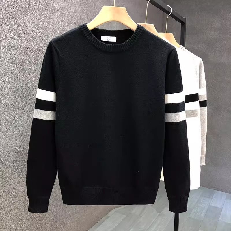 Turtleneck Sweater Men - Round Neck Sweater Knitted Sweater Men's