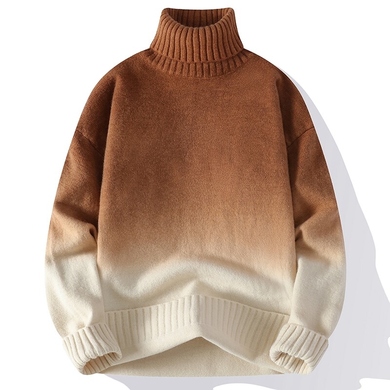 Turtleneck Sweater Men - Men Turtleneck Sweater Classic Gradient Knitted