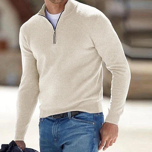 Turtleneck Sweater Men - 2026 Men's Jacket Knitted Sweater Thickened