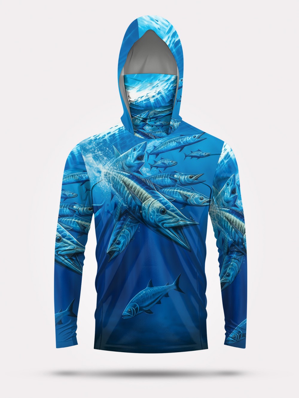 Mens Fashion Summer - Men's summer fashion fish school print