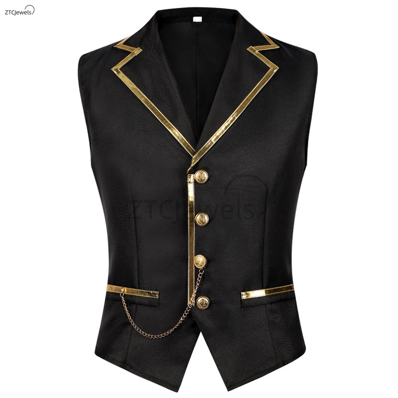 Mens Fashion Vest - New Men's Medieval Cosplay Vest Fashion