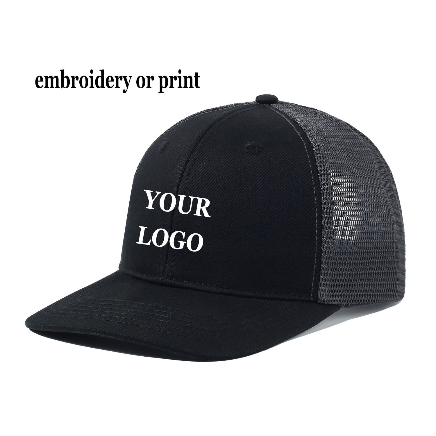 Trucker Hat Cap - Custom Logo Sport Snapback Cap Men