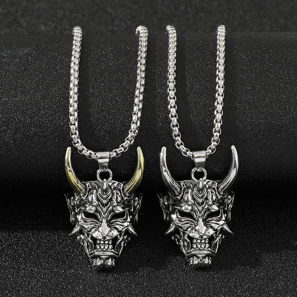 Mens Fashion Show - Handsome Rascal Ghost Mask Pendant Necklace