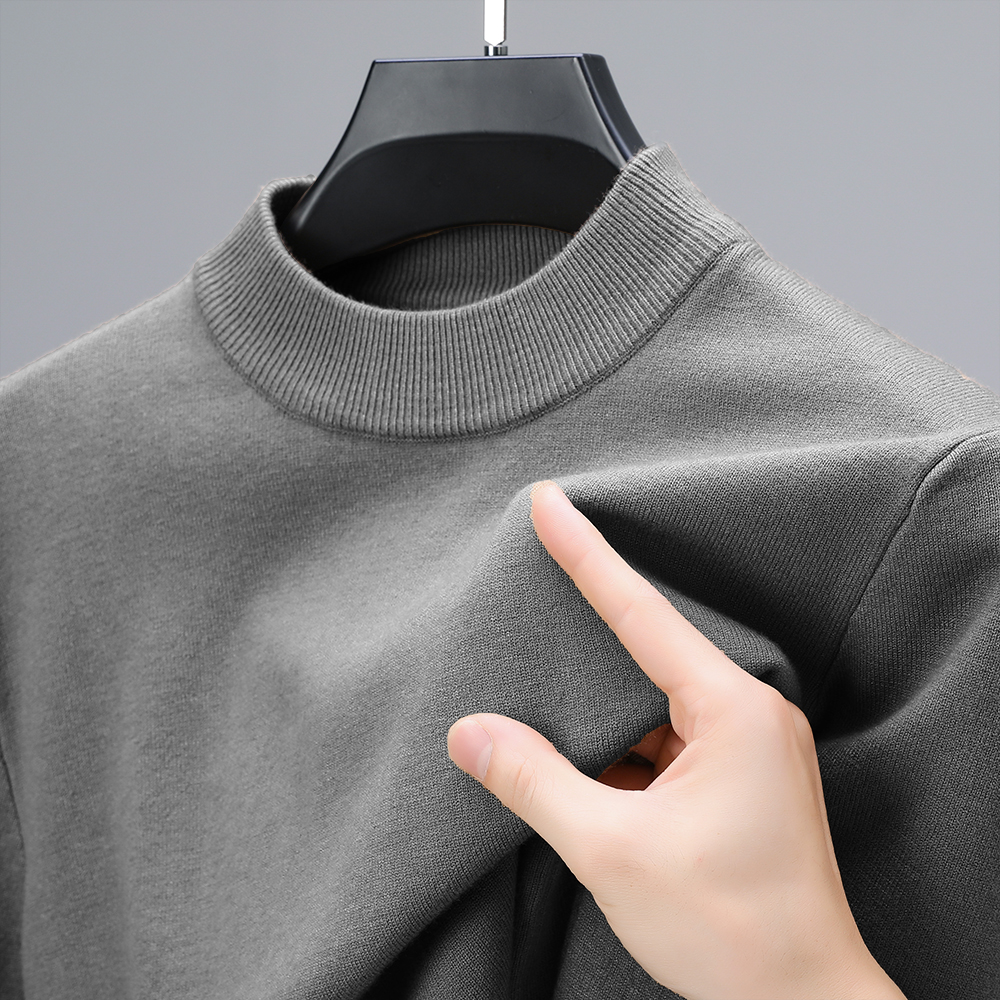 Half Turtleneck Knitwear Sweat - Turtleneck Sweater Men avaliação e preço