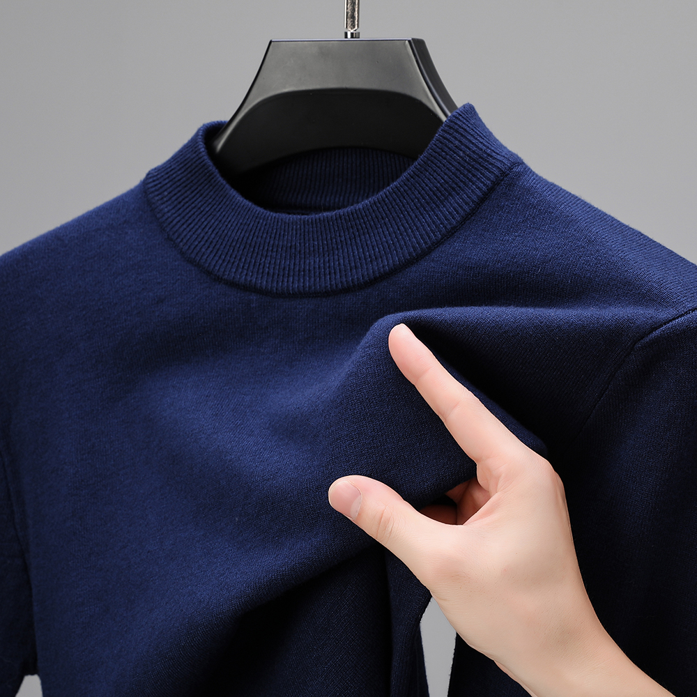 Half Turtleneck Knitwear Sweat - Turtleneck Sweater Men avaliação e preço