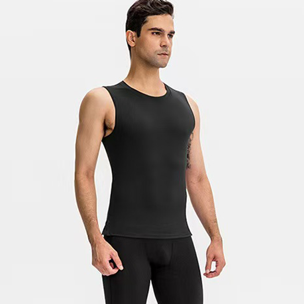 Men Solid Color Quick Dry Slee - Mens Fashion Vest avaliação e preço