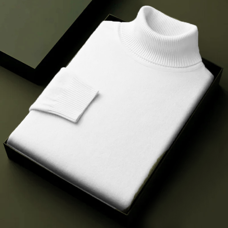 Autumn Mens High Quality Knitt - Turtleneck Sweater Men avaliação e preço
