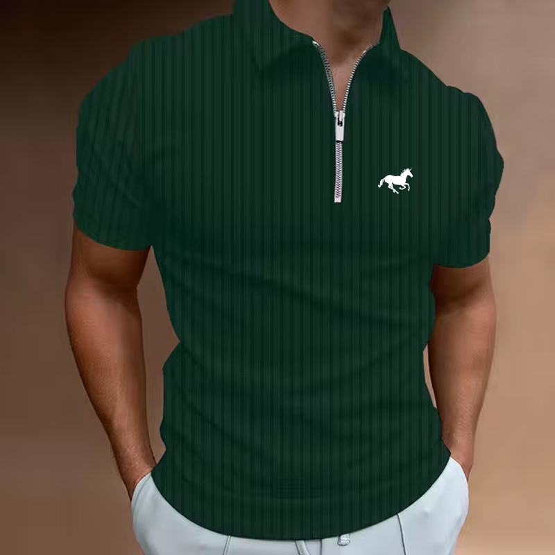 Summer Men Golf Shirt Polo Cas - Mens Fashion Quarter Zip avaliação e preço