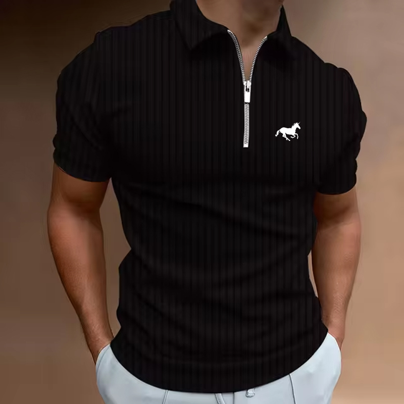 Summer Men Golf Shirt Polo Cas - Mens Fashion Quarter Zip avaliação e preço