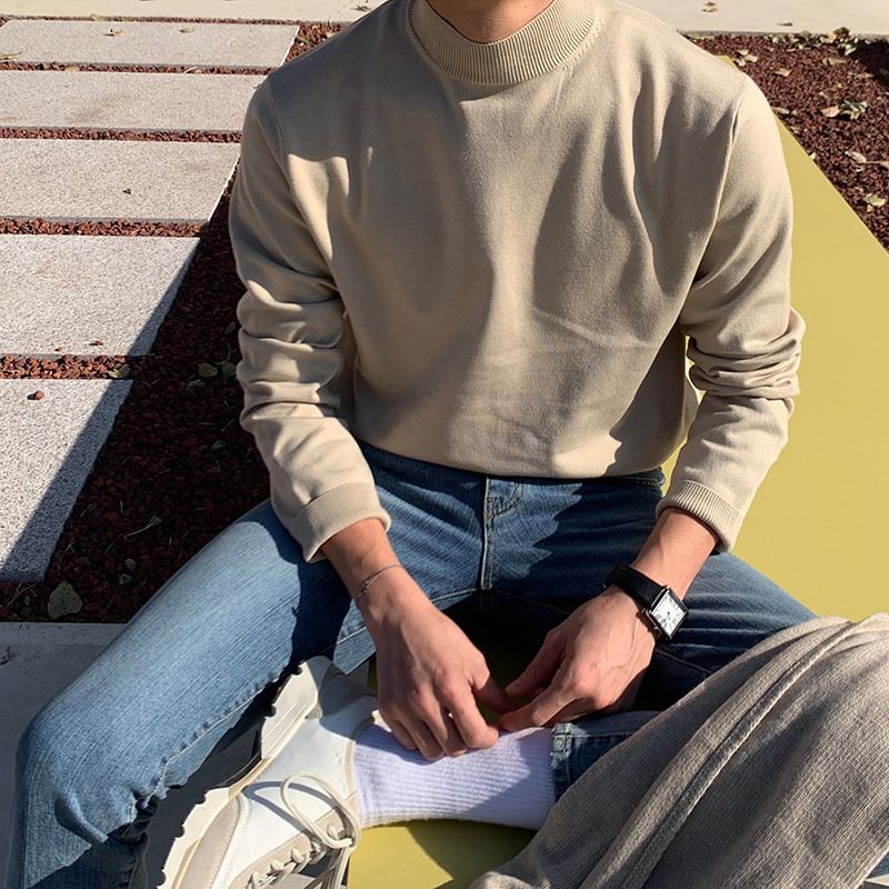 Half-turtleneck Sweater for Me - Turtleneck Sweater Men avaliação e preço