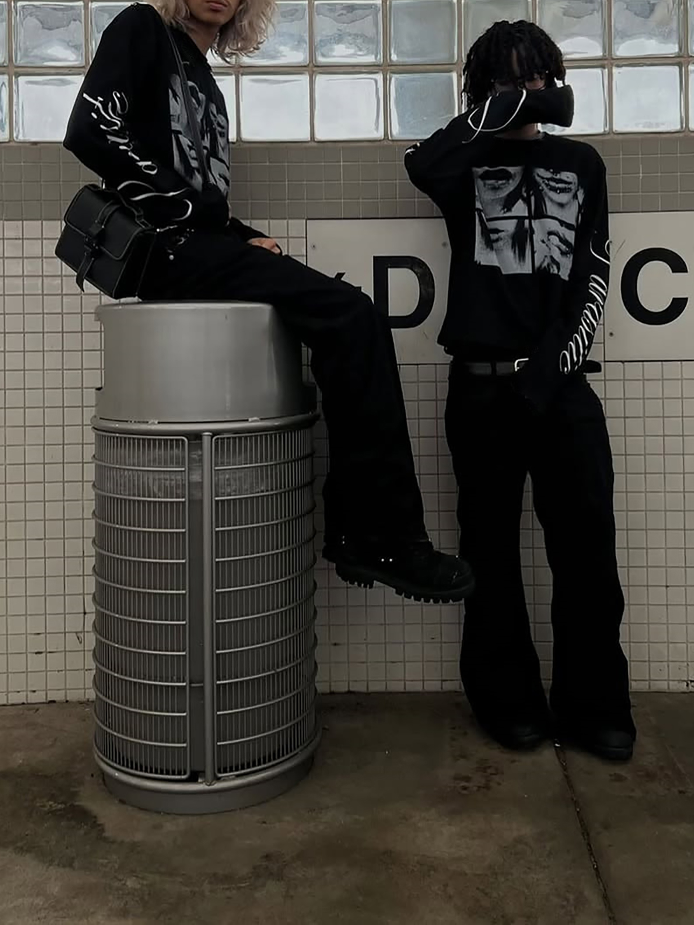 Dark Style Street Punk Unisex  - Mens Fashion Summer avaliação e preço