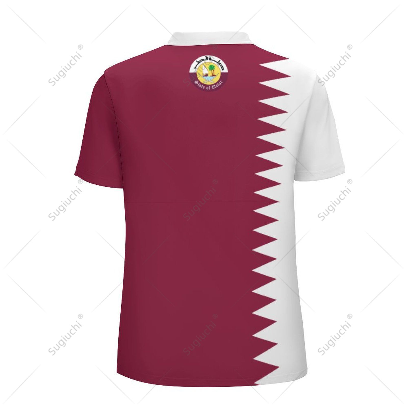 Unisex Polo Shirt Qatar Flag 3 - Men'S Fashion Qatar avaliação e preço