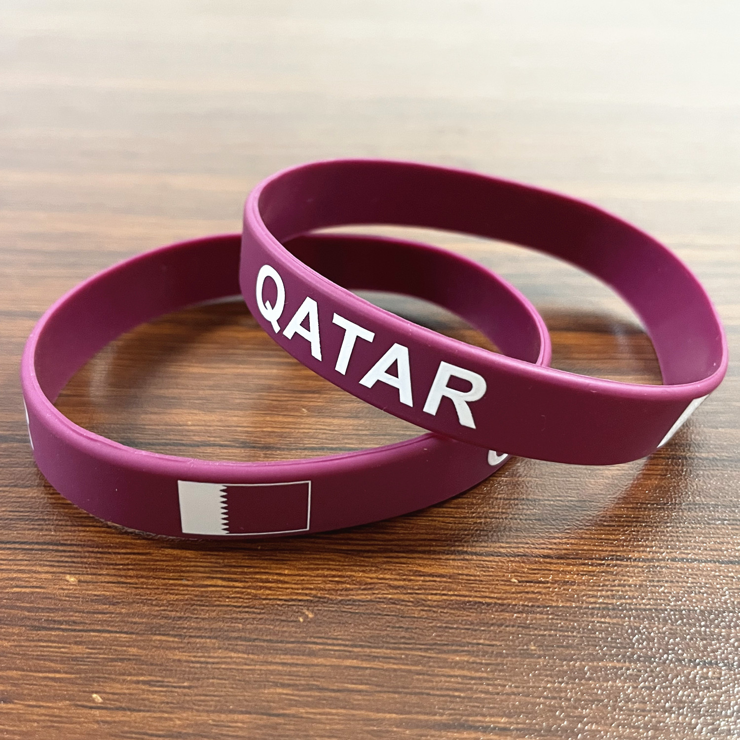 2pcs Qatar Flag Silicone Brace - Men'S Fashion Qatar avaliação e preço