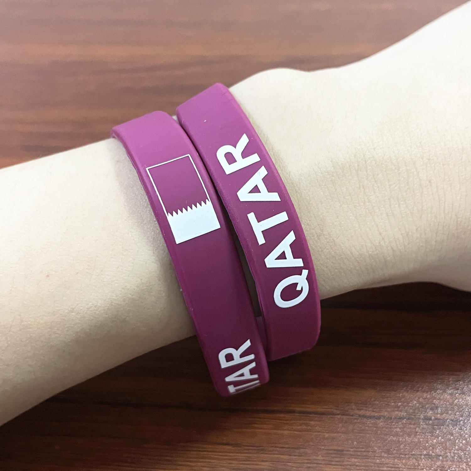 2pcs Qatar Flag Silicone Brace - Men'S Fashion Qatar avaliação e preço