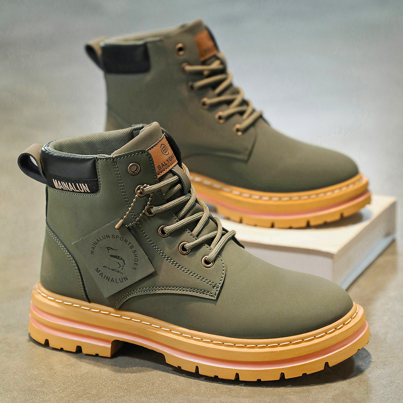 Classic Men High Top Boots Hig - Yellow Men'S Fashion avaliação e preço