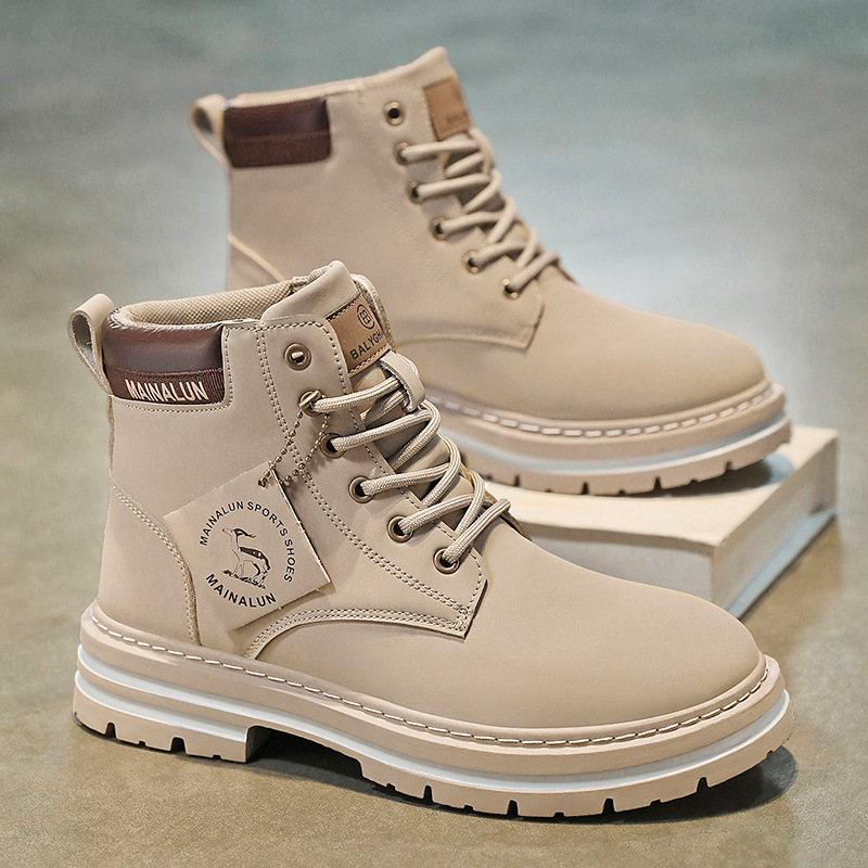 Classic Men High Top Boots Hig - Yellow Men'S Fashion avaliação e preço