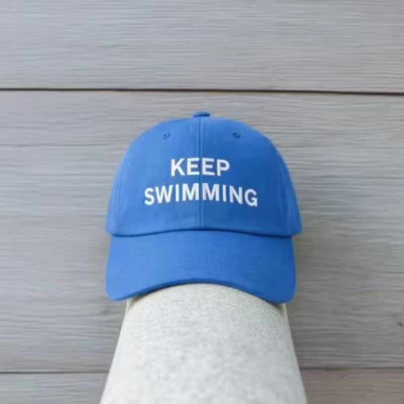 2026 Trendy keep Swimming New  - Mens Fashion Caps avaliação e preço