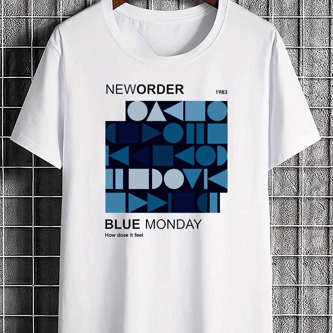 New Order Blue Monday Pattern  - Men'S Fashion From The 80S avaliação e preço