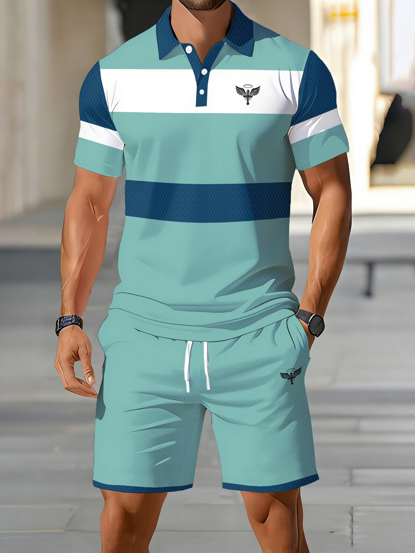2026 Summer Men's Polo Set - 3 - Men'S Fashion Polo avaliação e preço