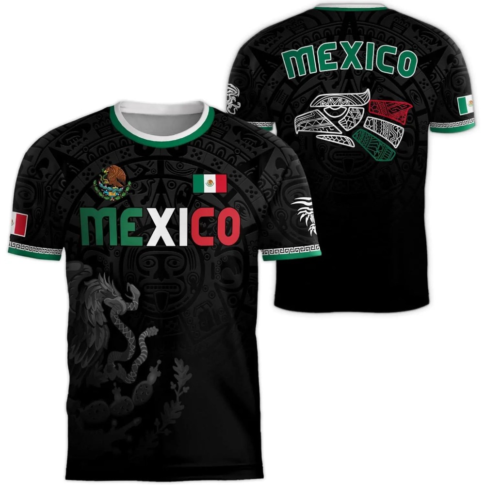 2026 Mexico National Flag Prin - Mens Fashion Summer avaliação e preço