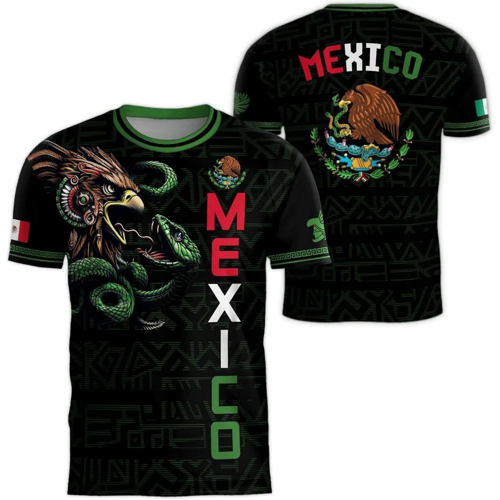 2026 Mexico National Flag Prin - Mens Fashion Summer avaliação e preço