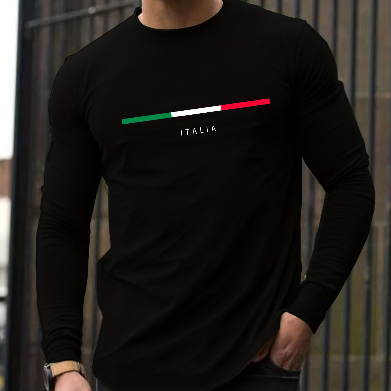 100% pure cotton men's long sl - Mens Fashion Summer avaliação e preço