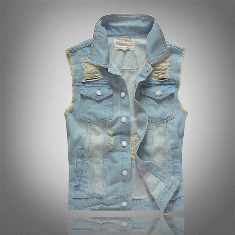 Spring Autumn New Fashion Men' - Men'S Fashion Vest With Jeans avaliação e preço
