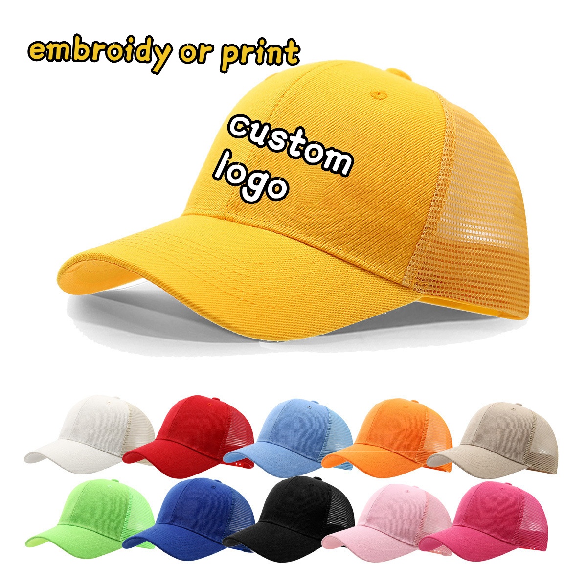 Custom Logo Cap Embroidery Pri - Trucker Hat Cap avaliação e preço