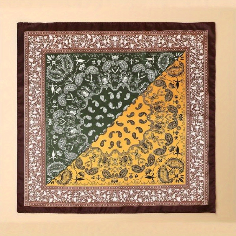 Paisley Printed Square Wrap, S - Men'S Fashion Head Scarf avaliação e preço
