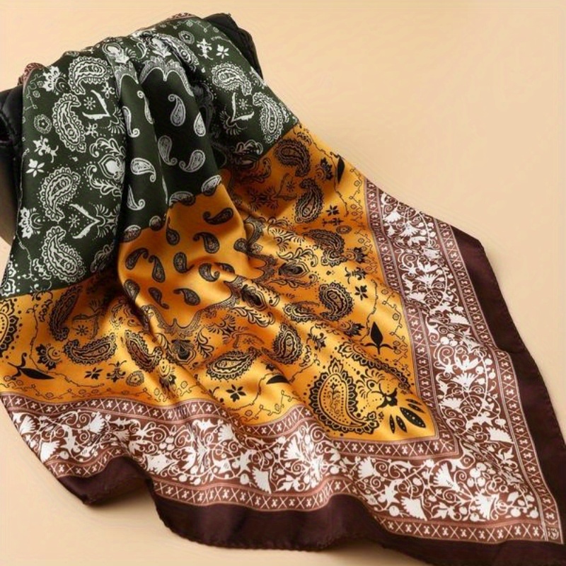 Paisley Printed Square Wrap, S - Men'S Fashion Head Scarf avaliação e preço