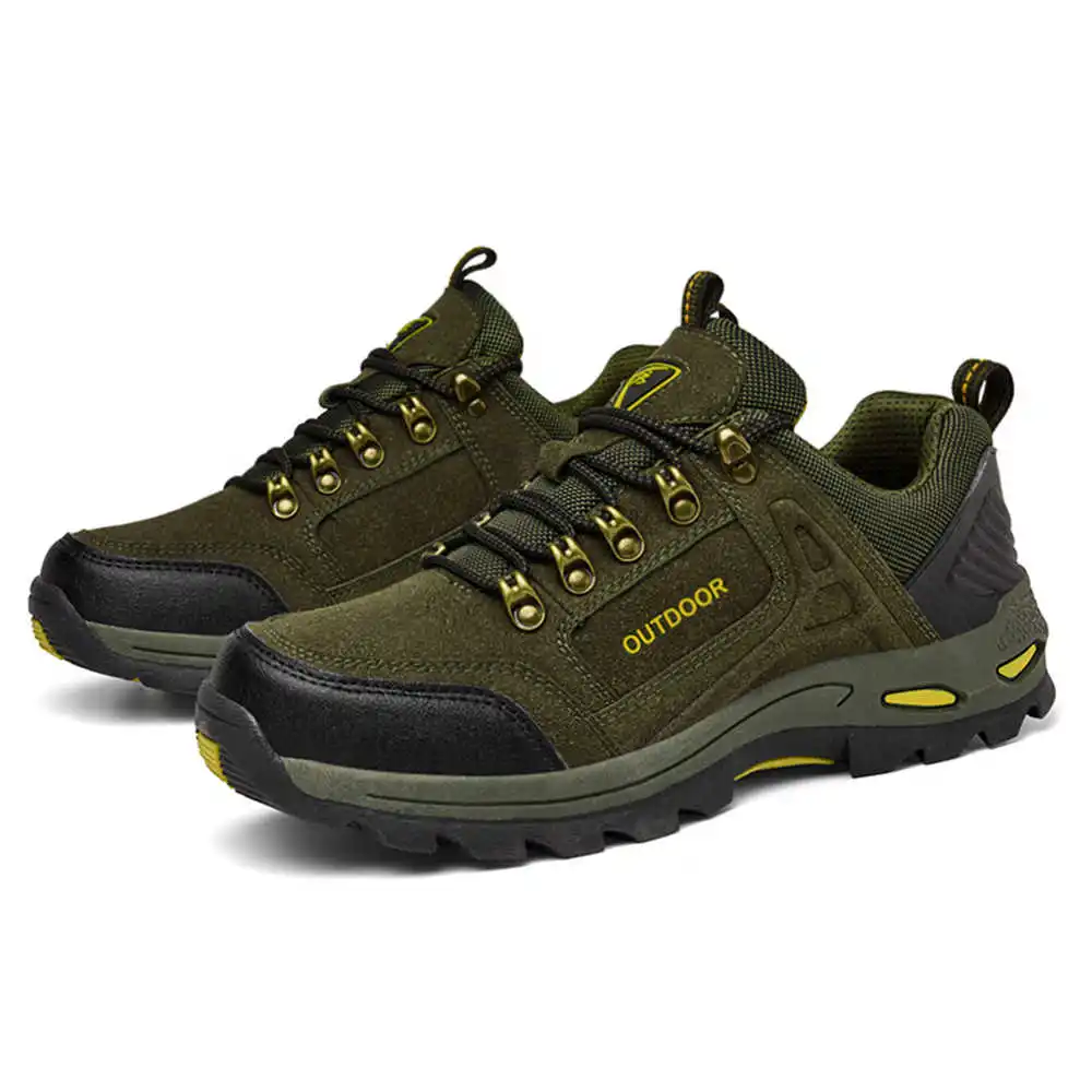 Non-slip Lace Up Hiking Tennis - Men'S Fashion For Fat Guys avaliação e preço