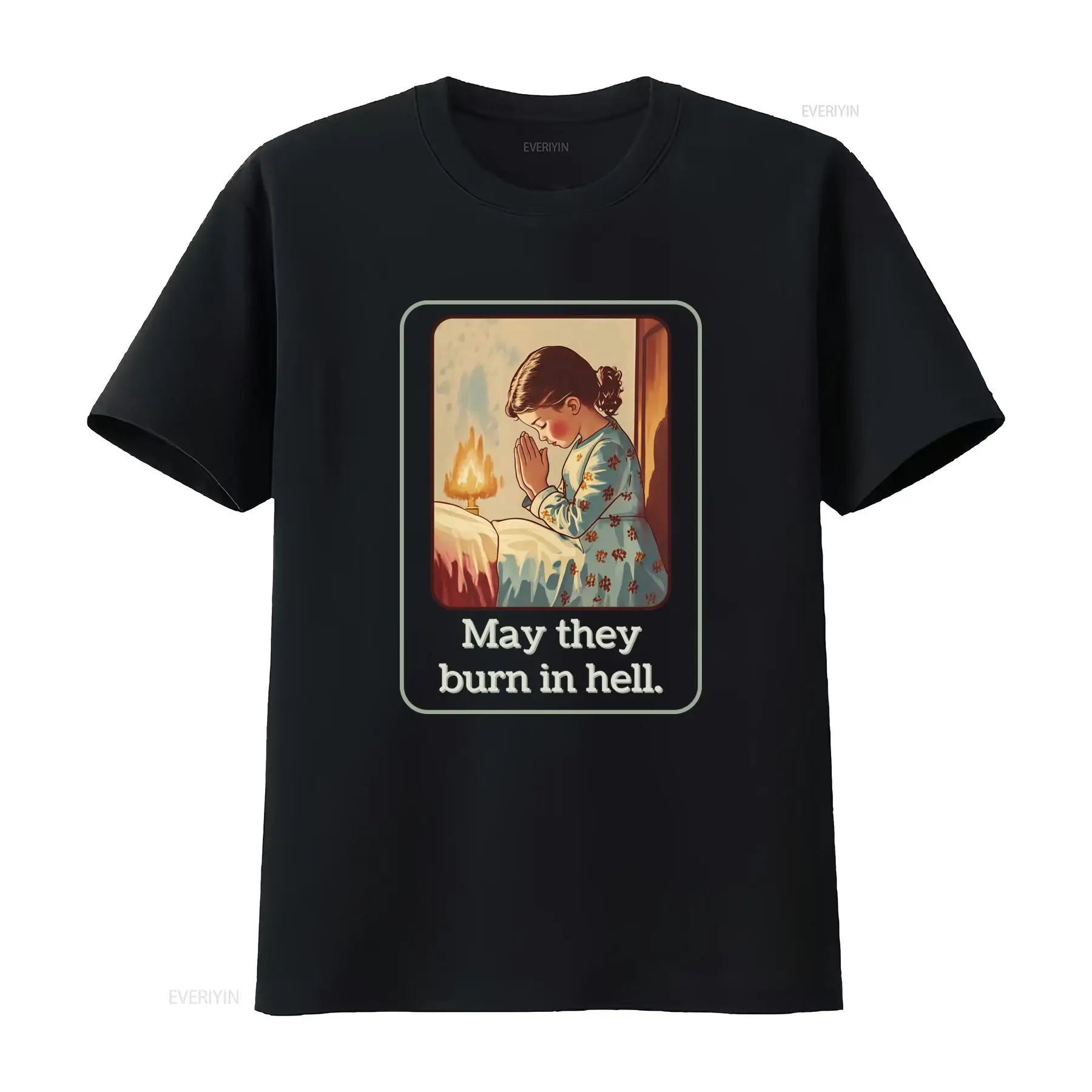 May They Burn In Hell T Shirt  - 1950S Fashion Men'S avaliação e preço