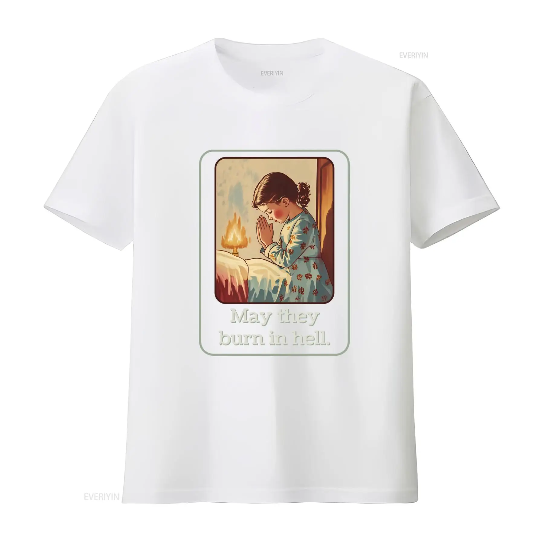May They Burn In Hell T Shirt  - 1950S Fashion Men'S avaliação e preço