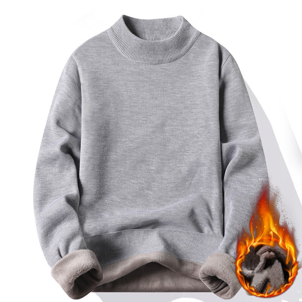 Fashion Men's Casual Slim Fit  - Turtleneck Sweater Men avaliação e preço