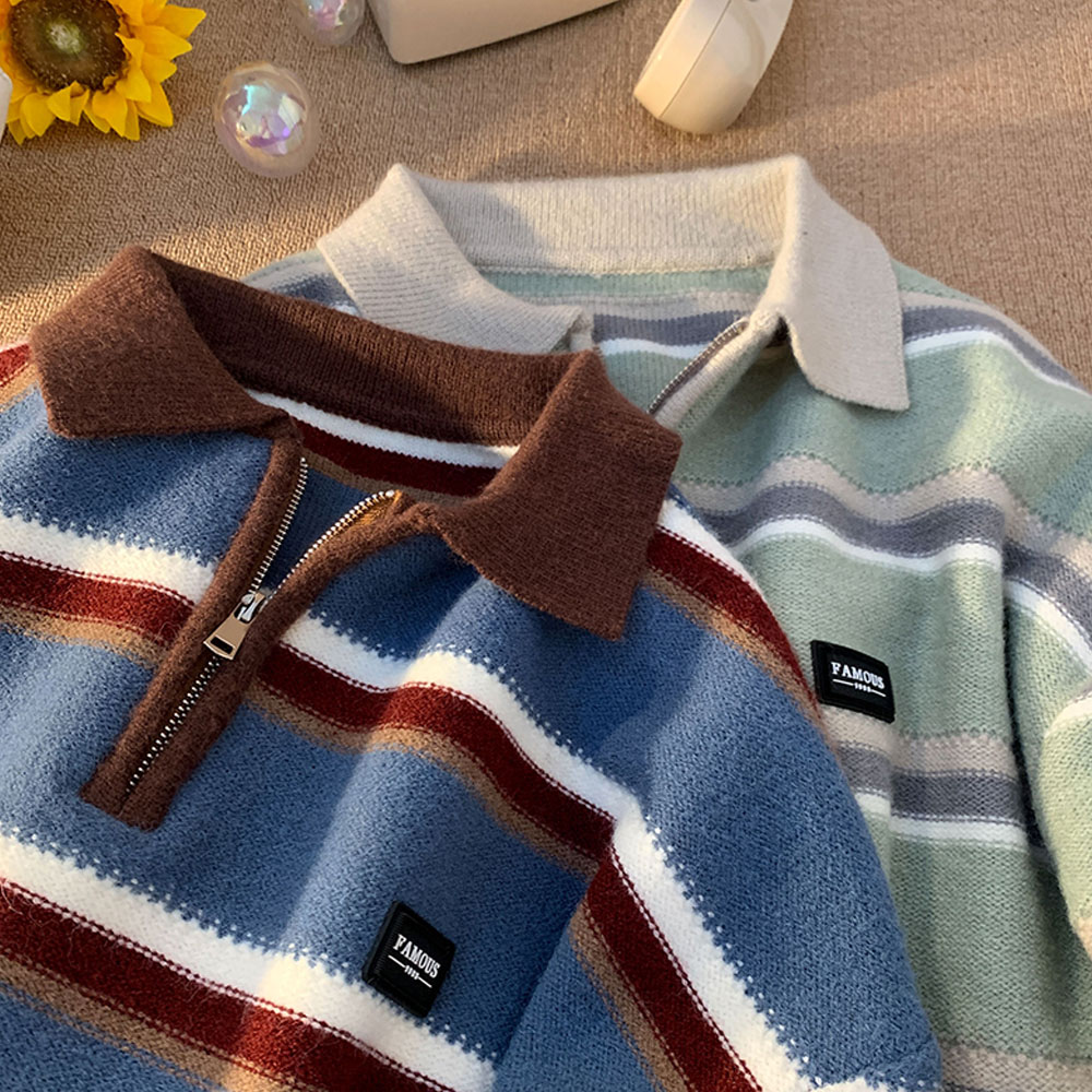 Japan Men's Y2K Knitted Warm P - Turtleneck Sweater Men avaliação e preço