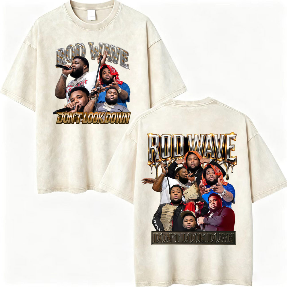 Vintage Washed Rapper Rod Wave - Men'S Fashion Looks 2026 avaliação e preço