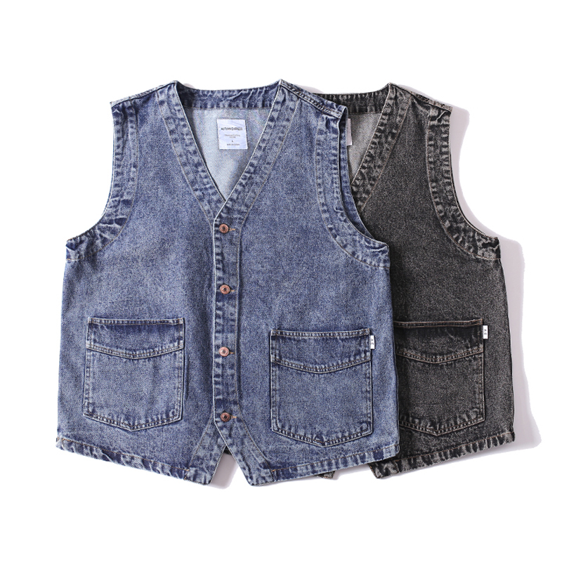 Men Japanese Streetwear Citybo - Men'S Fashion Vest With Jeans avaliação e preço