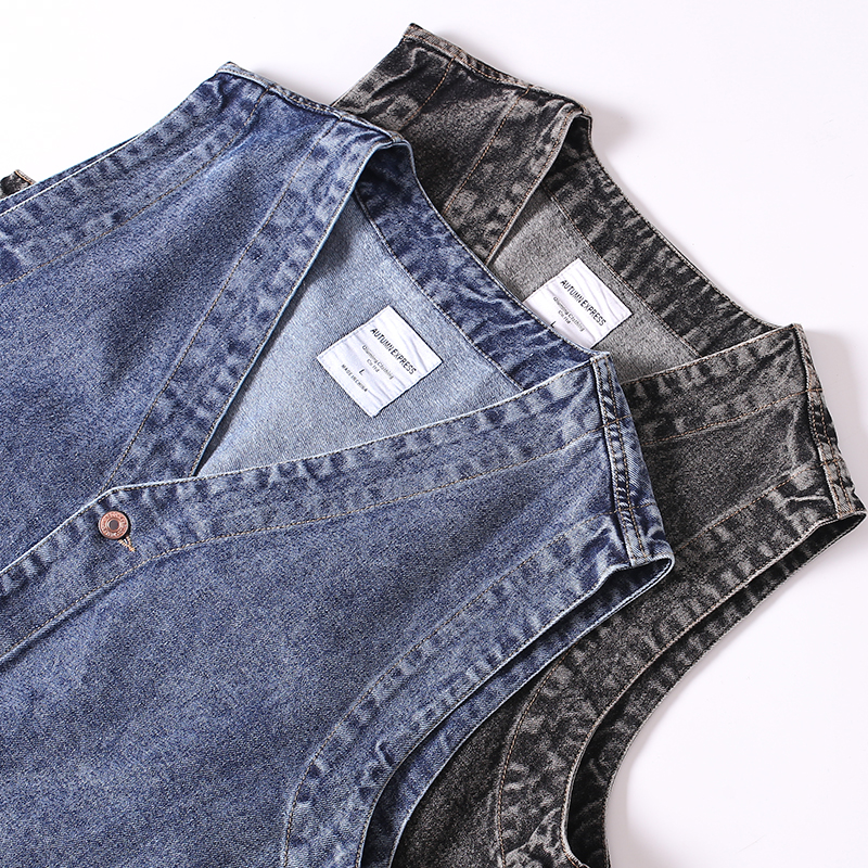 Men Japanese Streetwear Citybo - Men'S Fashion Vest With Jeans avaliação e preço