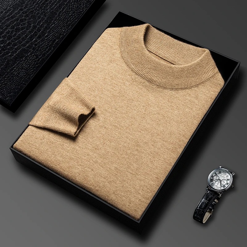Half Turtleneck Knitwear Sweat - Turtleneck Sweater Men avaliação e preço