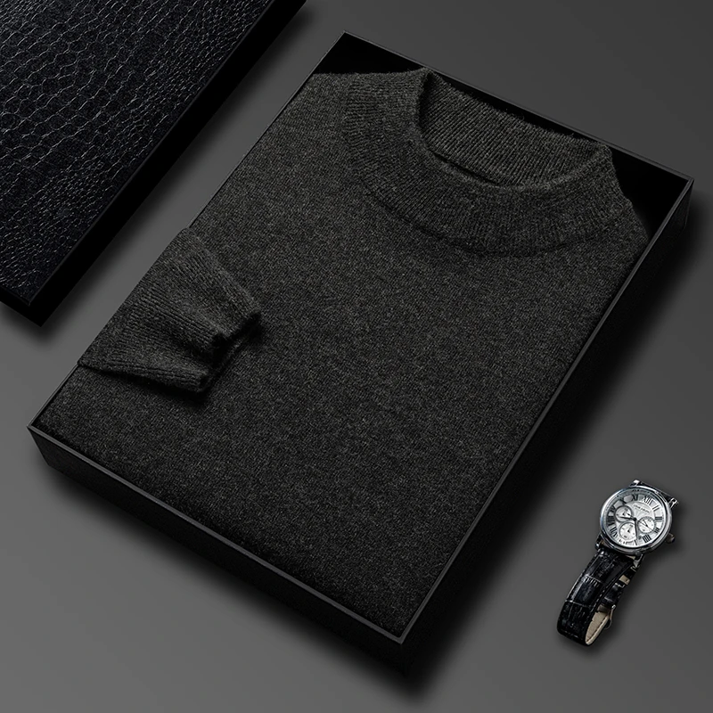 Half Turtleneck Knitwear Sweat - Turtleneck Sweater Men avaliação e preço