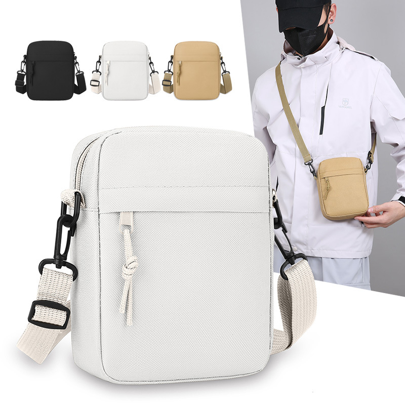 Simple solid color canvas mini - Crossbody Bag Men avaliação e preço