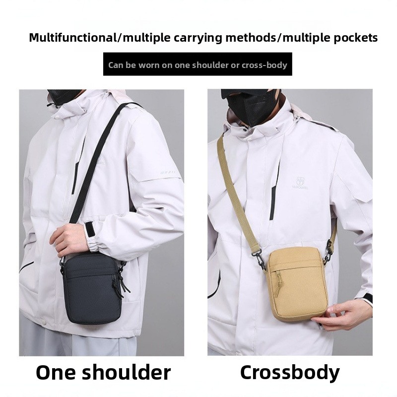 Simple solid color canvas mini - Crossbody Bag Men avaliação e preço