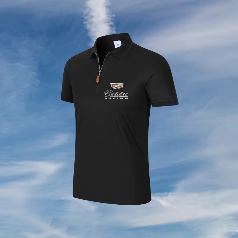Cadillac logo quarter zip polo - Mens Fashion Quarter Zip avaliação e preço