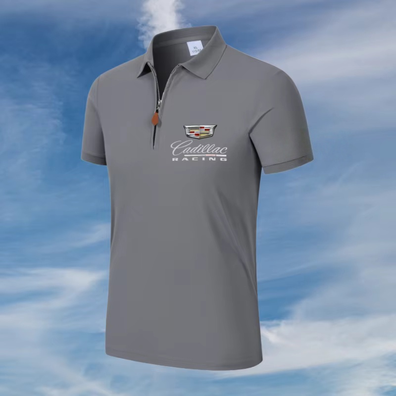 Cadillac logo quarter zip polo - Mens Fashion Quarter Zip avaliação e preço