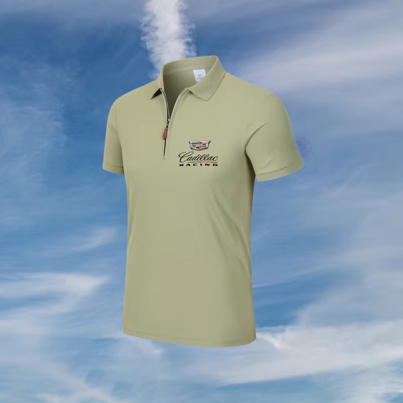 Cadillac logo quarter zip polo - Mens Fashion Quarter Zip avaliação e preço