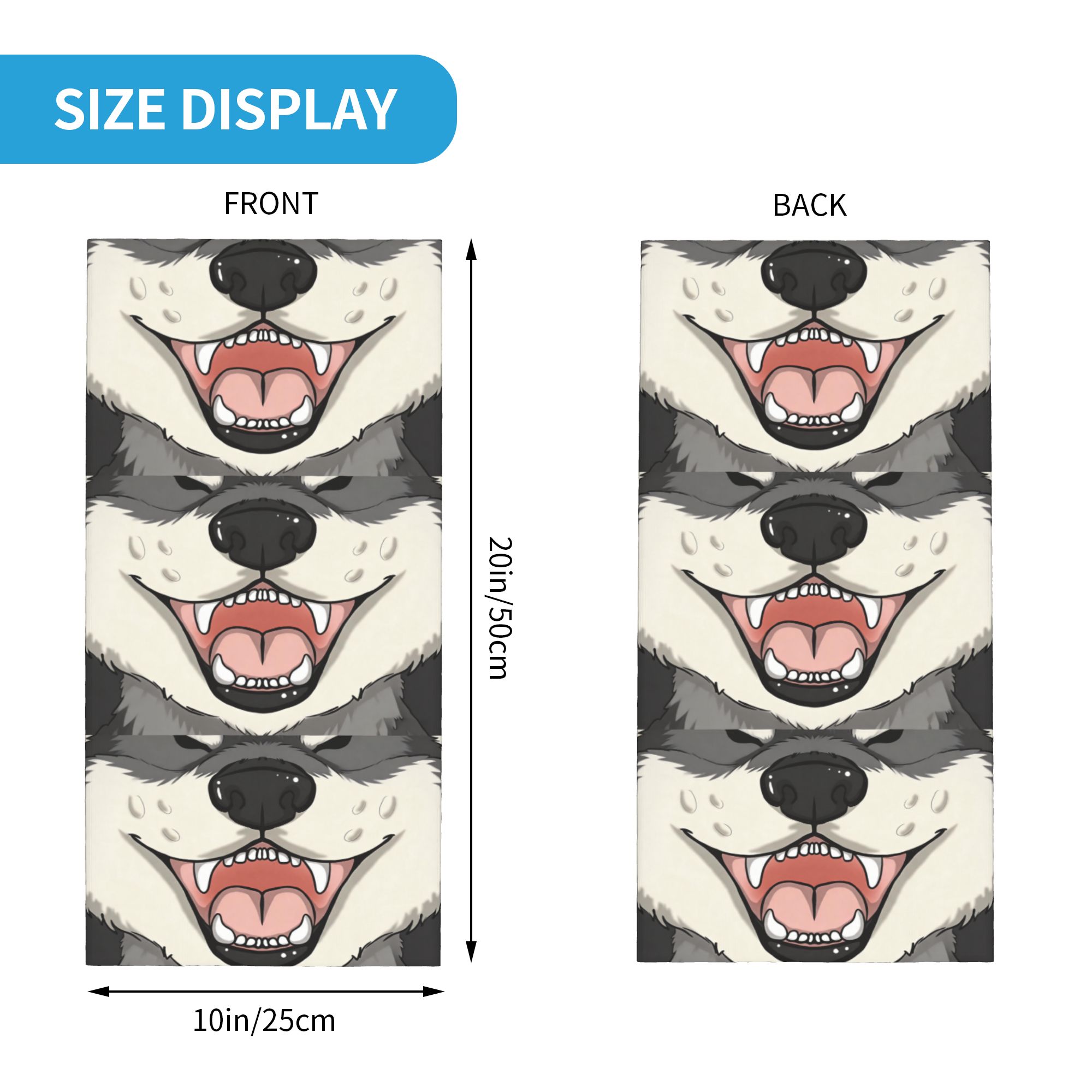 Custom Animal Head Neck Gaiter - Men'S Fashion Head Scarf avaliação e preço