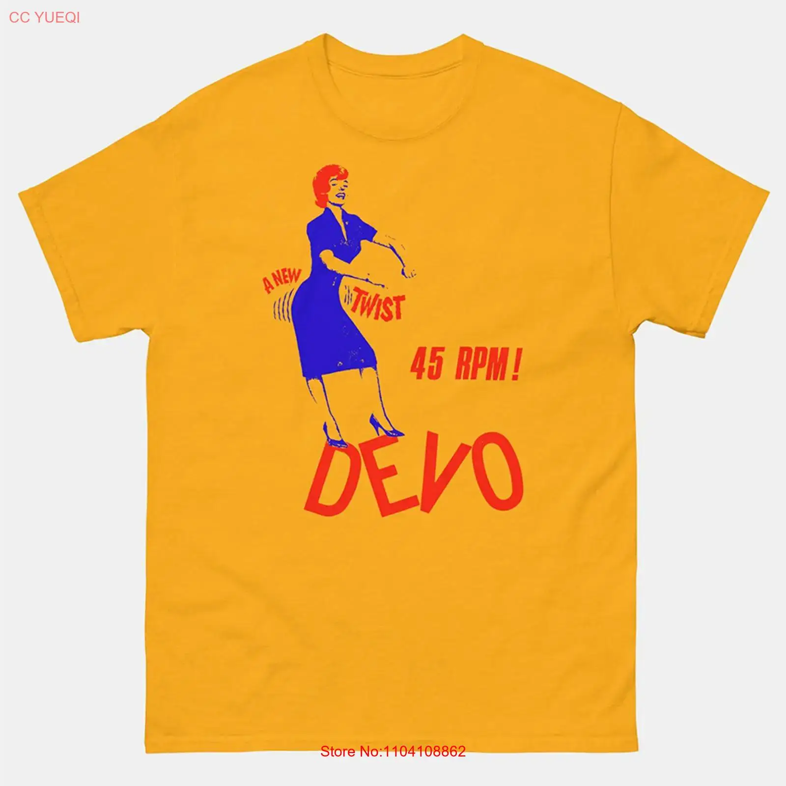 DEVO band a new twist yellow T - Yellow Men'S Fashion avaliação e preço