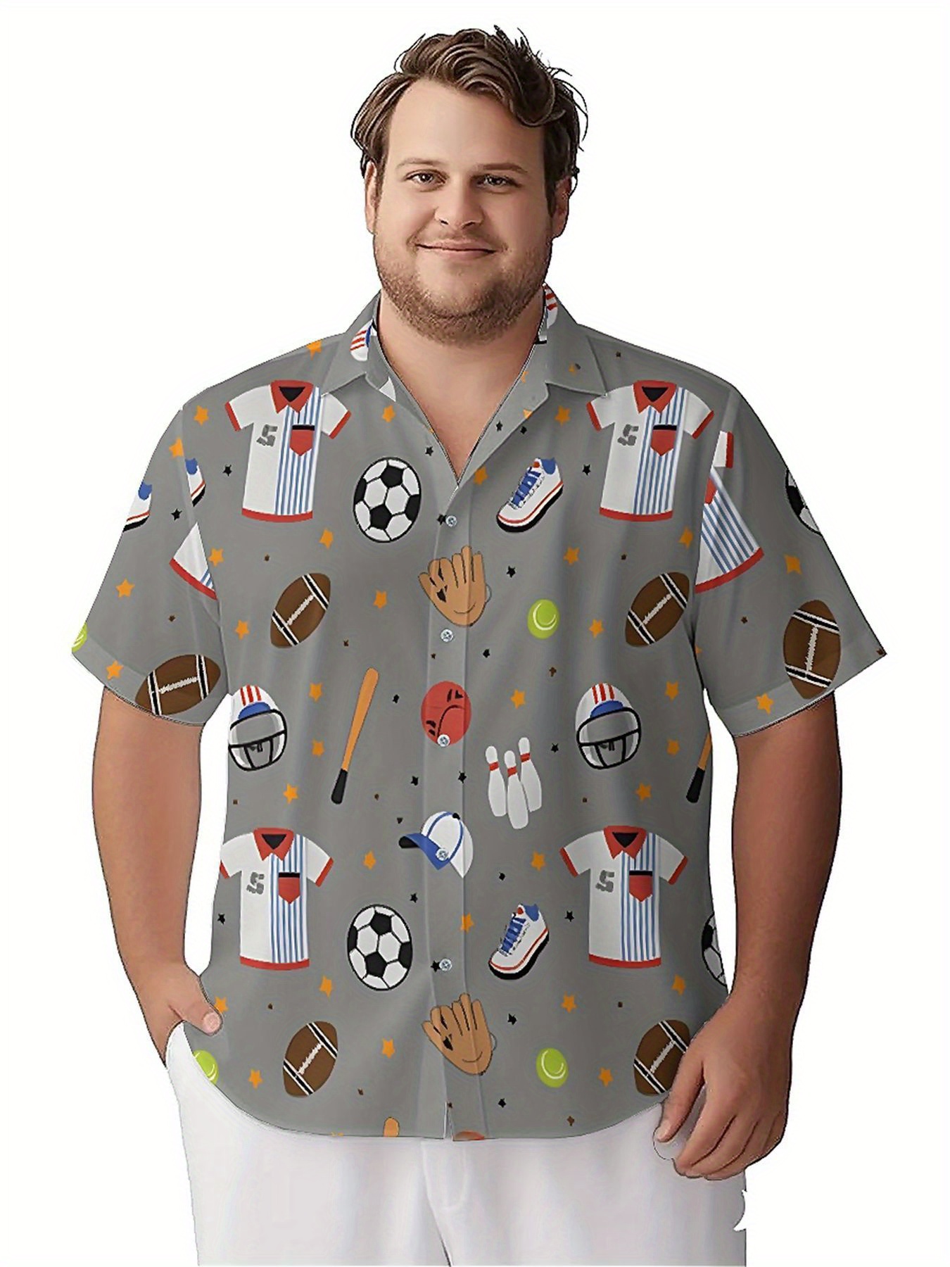 Men's Plus Size Hawaiian Shirt - Mens Fashion Caps avaliação e preço