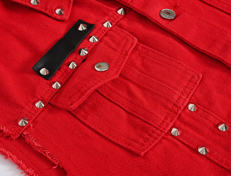 Men Rivet Punk Style Denim Ves - Men'S Fashion Vest With Jeans avaliação e preço